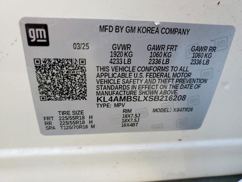 Продаж на аукціоні авто 2025 Buick Encore Gx, vin: KL4AMBSLXSB216208, номер лоту: 47828516