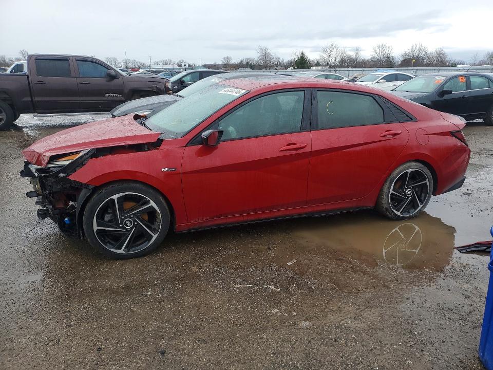 46044746 :رقم المزاد ، KMHLR4AF2NU296812 vin ، 2022 Hyundai Elantra مزاد بيع