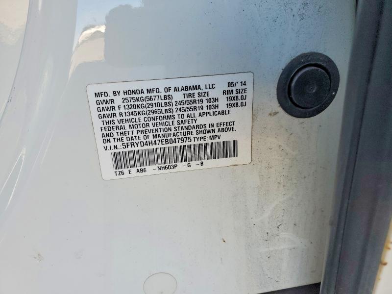 Продаж на аукціоні авто 2014 Acura Mdx, vin: 5FRYD4H47EB047975, номер лоту: 46294356
