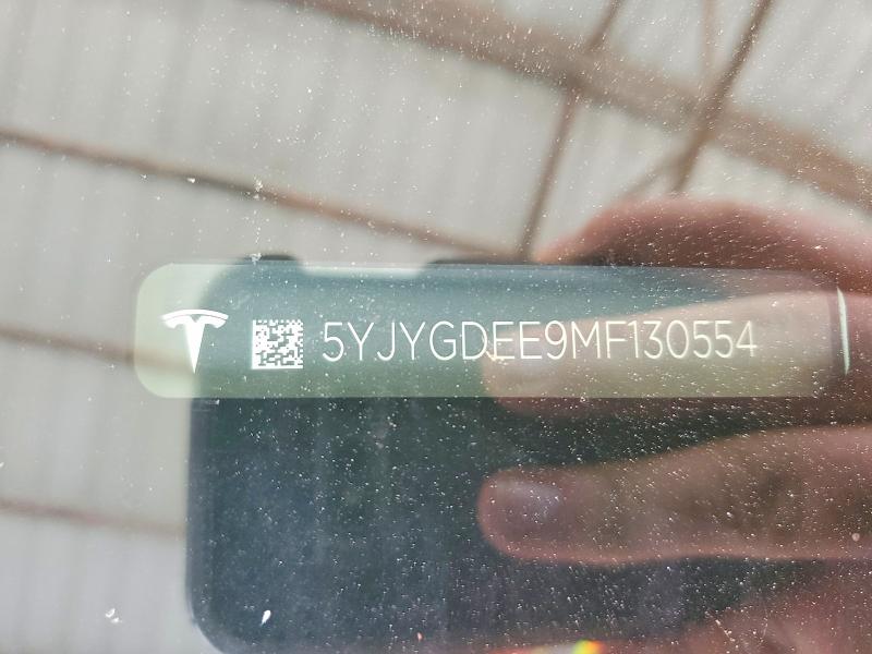 79222375 :رقم المزاد ، 5YJYGDEE9MF130554 vin ، 2021 Tesla Model Y مزاد بيع