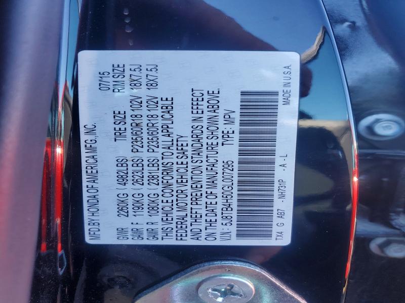 Продажа на аукционе авто 2016 Acura Rdx, vin: 5J8TB4H50GL007295, номер лота: 79378165