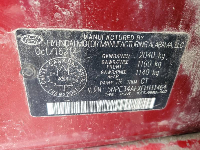 Продаж на аукціоні авто 2015 Hyundai Sonata, vin: 5NPE34AFXFH111464, номер лоту: 47165396