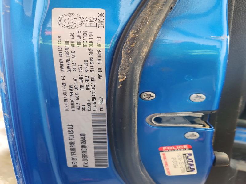 Aukcja sprzedaży 2021 Ram 1500 Classic, vin: 3C6RR7KG3MG564430, numer aukcji: 41838656