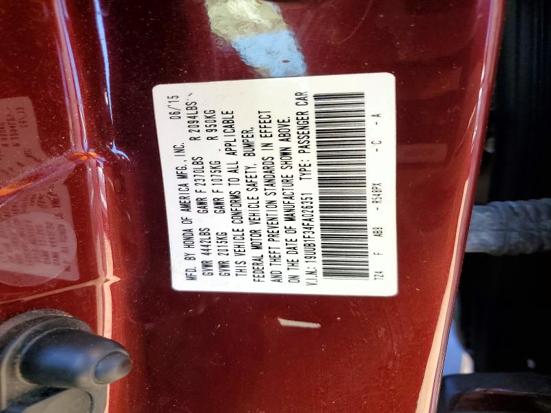 Aukcja sprzedaży 2015 Acura Tlx, vin: 19UUB1F34FA026351, numer aukcji: 41923966