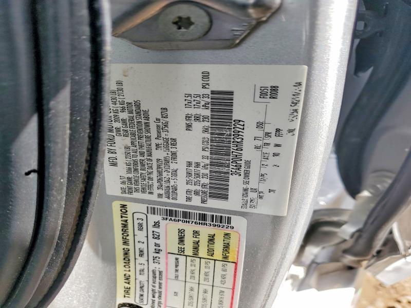 2017 Ford Fusion მანქანა იყიდება აუქციონზე, vin: 3FA6P0H76HR399229, აუქციონის ნომერი: 48134996
