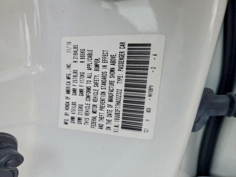Продаж на аукціоні авто 2017 Acura Tlx, vin: 19UUB3F77HA002322, номер лоту: 47030796