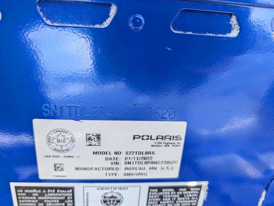 Продажа на аукционе авто 2022 Polaris Matryx, vin: SN1TDL8R9NC220620, номер лота: 45864926