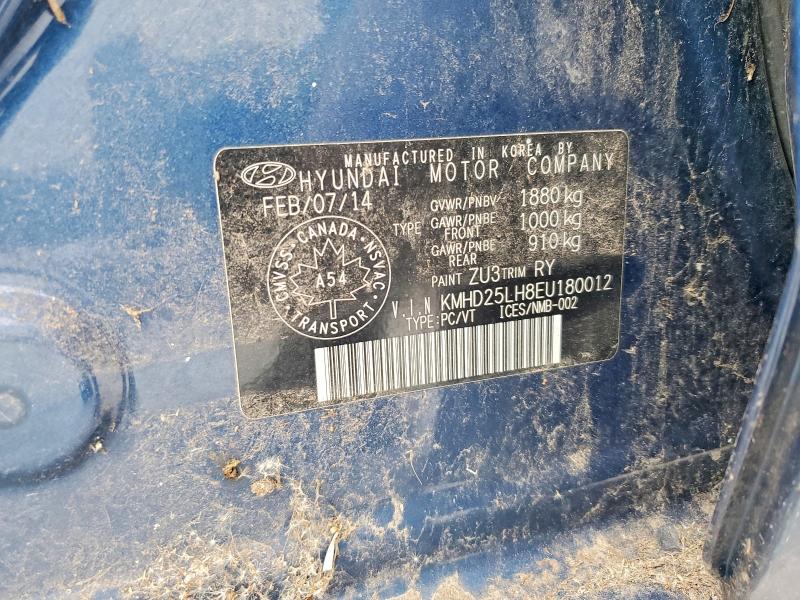41887496 :رقم المزاد ، KMHD25LH8EU180012 vin ، 2014 Hyundai Elantra Gt مزاد بيع