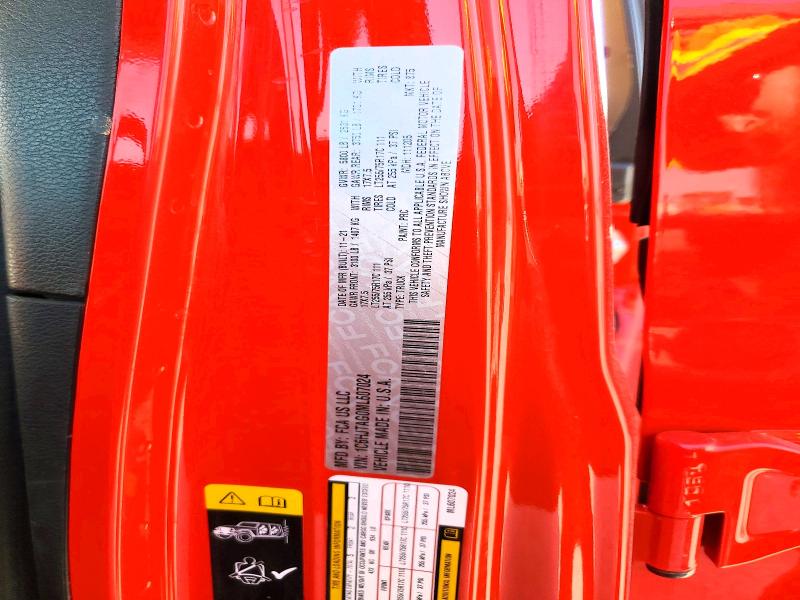 Продажа на аукционе авто 2021 Jeep Gladiator, vin: 1C6HJTAG0ML607024, номер лота: 45730876