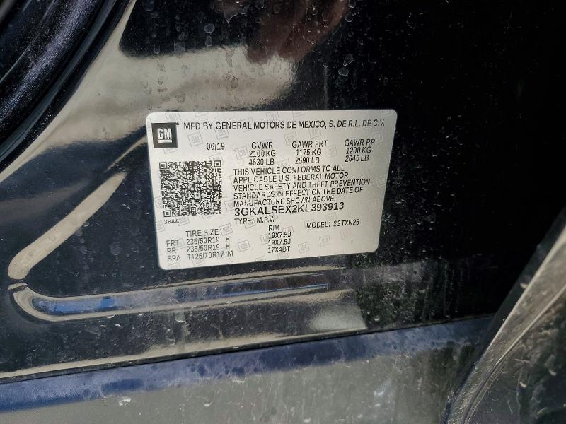 2019 Gmc Terrain მანქანა იყიდება აუქციონზე, vin: 3GKALSEX2KL393913, აუქციონის ნომერი: 46704546
