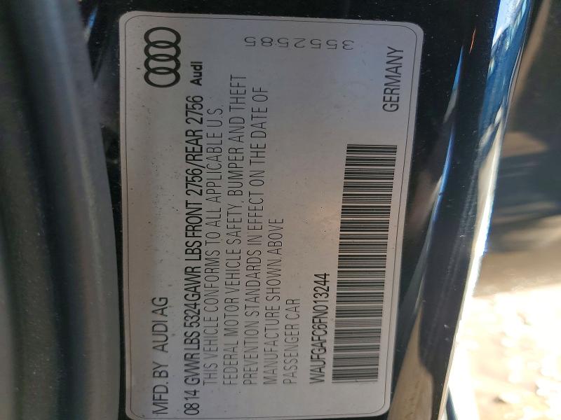 Aukcja sprzedaży 2015 Audi A6, vin: WAUFGAFC6FN013244, numer aukcji: 45937056