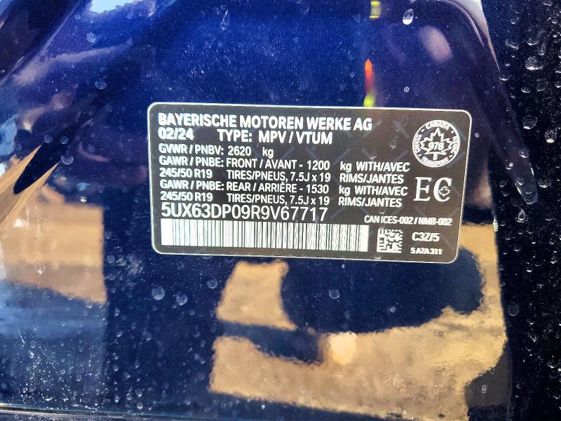 Продаж на аукціоні авто 2024 Bmw Motorrad X3, vin: 5UX63DP09R9V67717, номер лоту: 79649505
