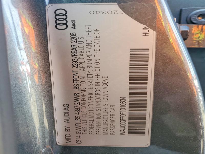 Aukcja sprzedaży 2015 Audi A3, vin: WAUCCGFF0F1010634, numer aukcji: 47870606