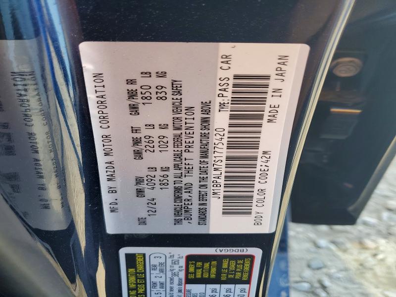 Aukcja sprzedaży 2025 Mazda 3, vin: JM1BPALM7S1775420, numer aukcji: 47993576