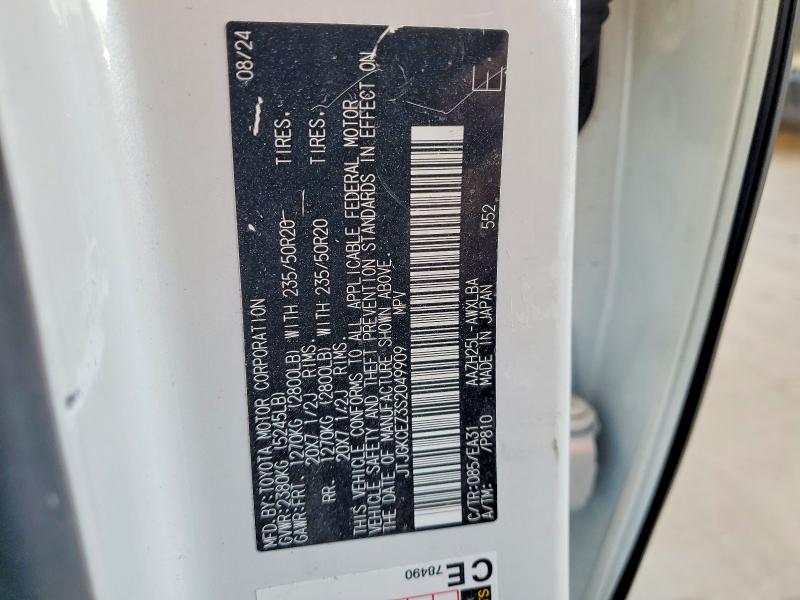 45799126 :رقم المزاد ، JTJGKCEZ3S2049909 vin ، 2025 Lexus Nx 350h مزاد بيع