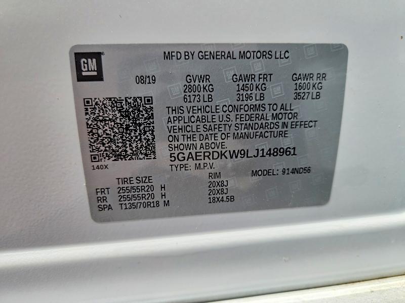 Продажа на аукционе авто 2020 Buick Enclave, vin: 5GAERDKW9LJ148961, номер лота: 47518596
