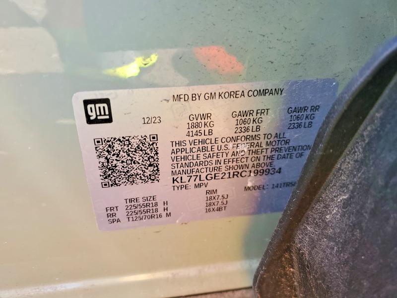 Aukcja sprzedaży 2024 Chevrolet Trax, vin: KL77LGE21RC199934, numer aukcji: 47713216