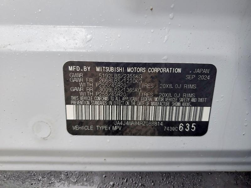 Продаж на аукціоні авто 2024 Mitsubishi Outlander, vin: JA4J4WA84RZ088814, номер лоту: 79960885