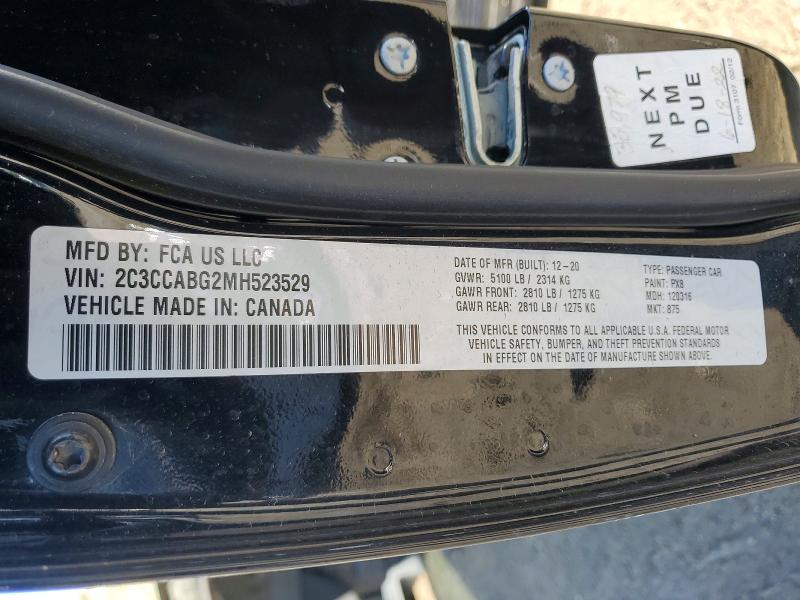 45690166 :رقم المزاد ، 2C3CCABG2MH523529 vin ، 2021 Chrysler 300 مزاد بيع