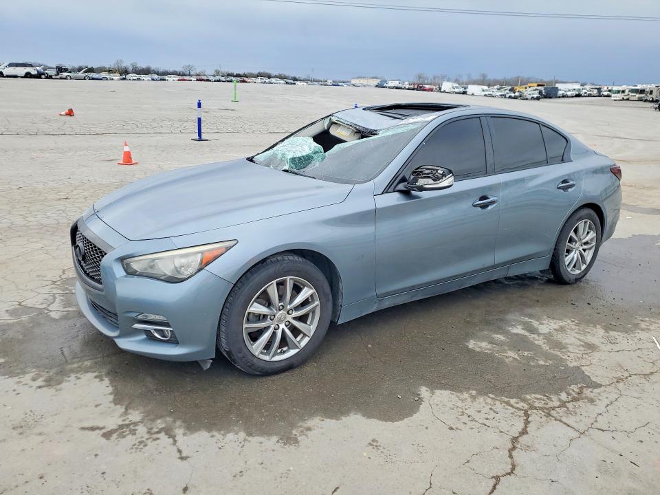 2014 Infiniti Q50 მანქანა იყიდება აუქციონზე, vin: JN1BV7AR0EM689430, აუქციონის ნომერი: 46751266
