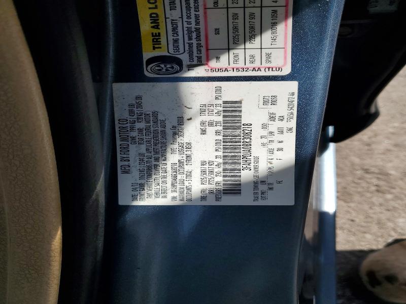 79470045 :رقم المزاد ، 3FAHP0JA0BR308218 vin ، 2011 Ford Fusion مزاد بيع