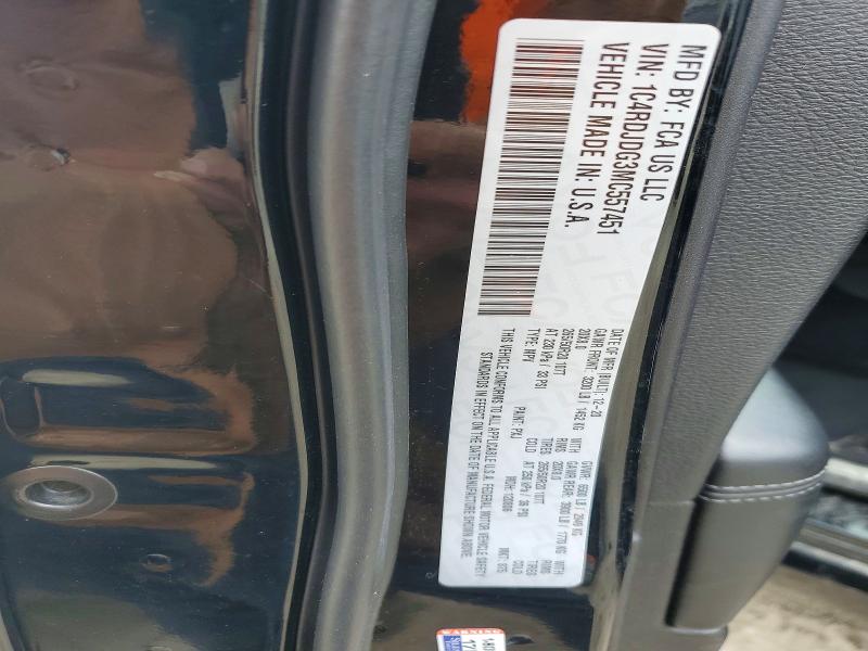 Продаж на аукціоні авто 2021 Dodge Durango, vin: 1C4RDJDG3MC557451, номер лоту: 42053616