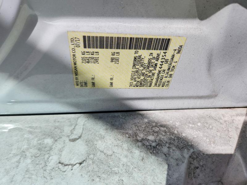 46226506 :رقم المزاد ، 1N4AA6AP6HC444354 vin ، 2017 Nissan Maxima مزاد بيع