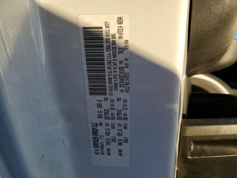 45863426 :رقم المزاد ، 3C6TRVAG2EE101056 vin ، 2014 Ram Pro Master مزاد بيع