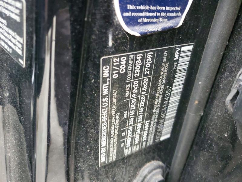 Продаж на аукціоні авто 2012 Mercedes-benz R, vin: 4JGCB5HE4CA144357, номер лоту: 45861576