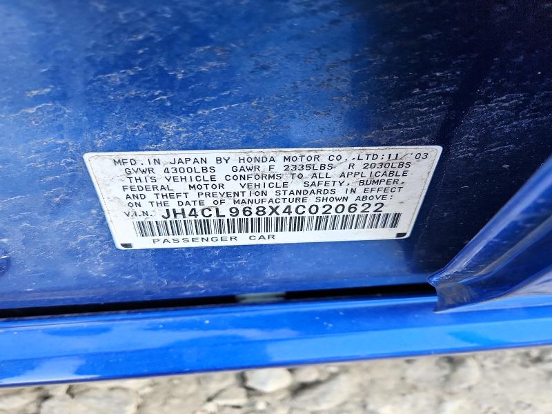 47383636 :رقم المزاد ، JH4CL968X4C020622 vin ، 2004 Acura Tsx مزاد بيع