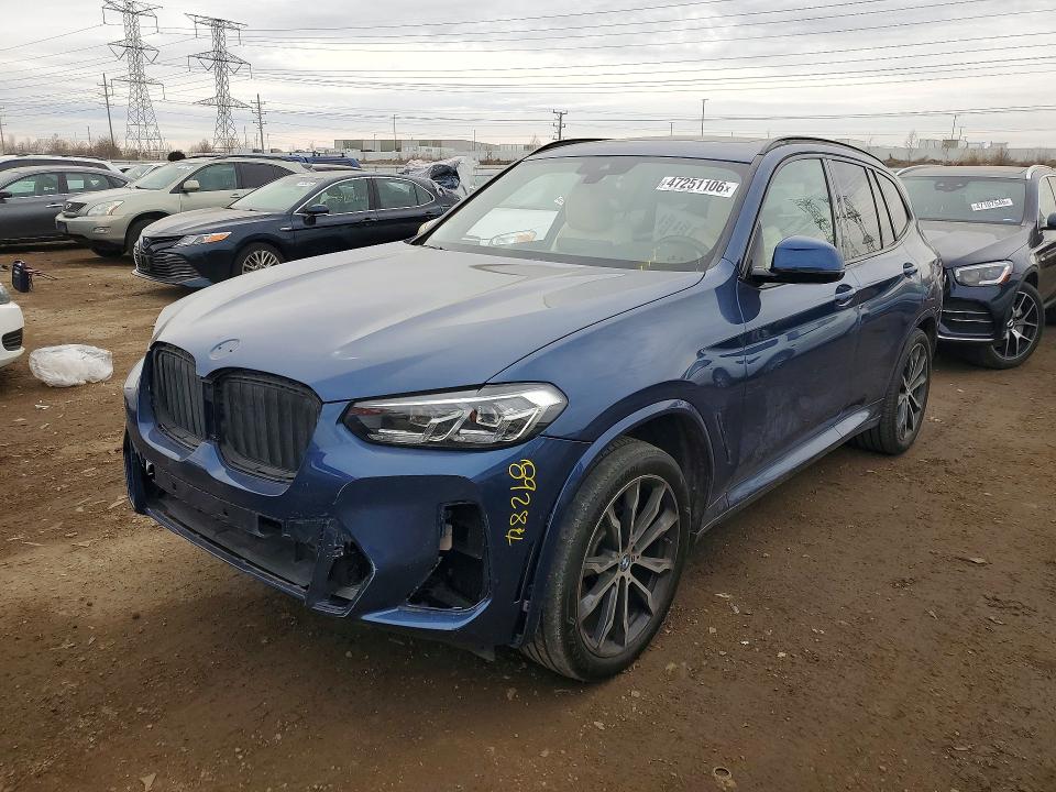 Aukcja sprzedaży 2022 Bmw X3, vin: 5UX53DP09N9L47130, numer aukcji: 47251106