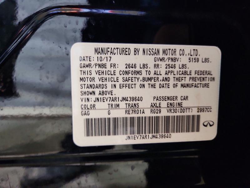Aukcja sprzedaży 2018 Infiniti Q50, vin: JN1EV7AR1JM439640, numer aukcji: 47049146