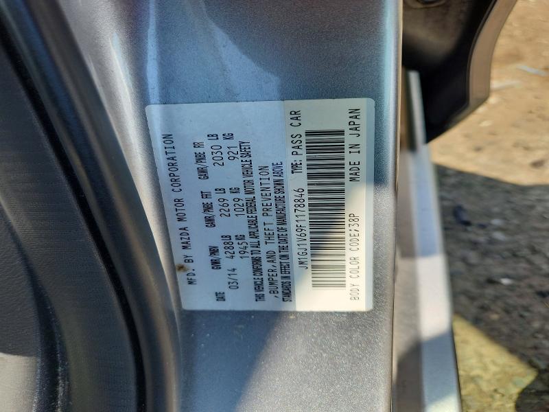 48101756 :رقم المزاد ، JM1GJ1V69F1178846 vin ، 2015 Mazda 6 مزاد بيع