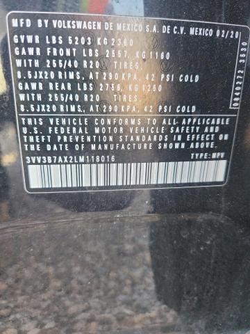 47822826 :رقم المزاد ، 3VV3B7AX2LM118016 vin ، 2020 Volkswagen Tiguan مزاد بيع