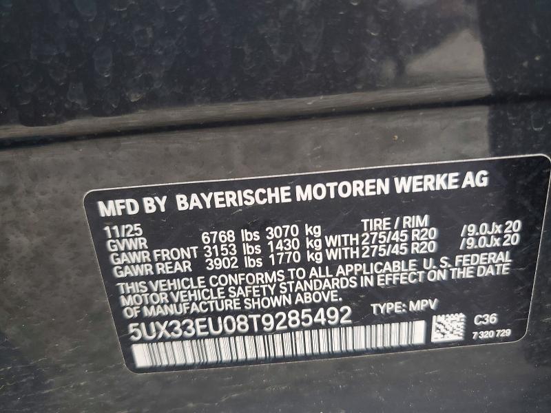 Продажа на аукционе авто 2026 Bmw X5, vin: 5UX33EU08T9285492, номер лота: 47709536