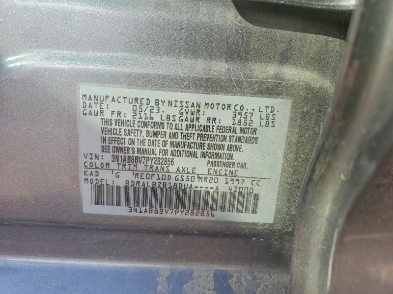 Продаж на аукціоні авто 2023 Nissan Sentra, vin: 3N1AB8BV7PY282856, номер лоту: 41802206