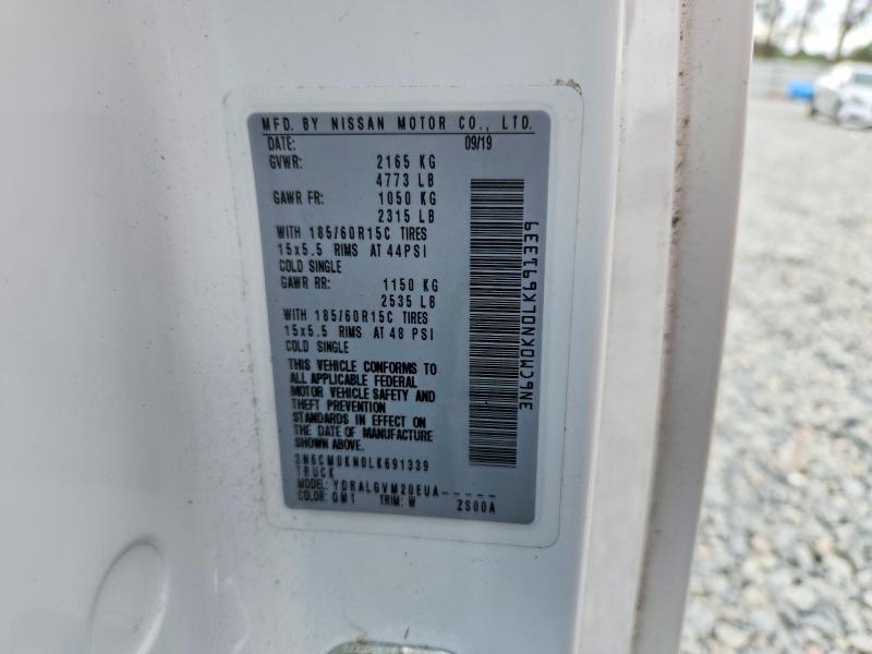 2020 Nissan Nv200 მანქანა იყიდება აუქციონზე, vin: 3N6CM0KN0LK691339, აუქციონის ნომერი: 79628265