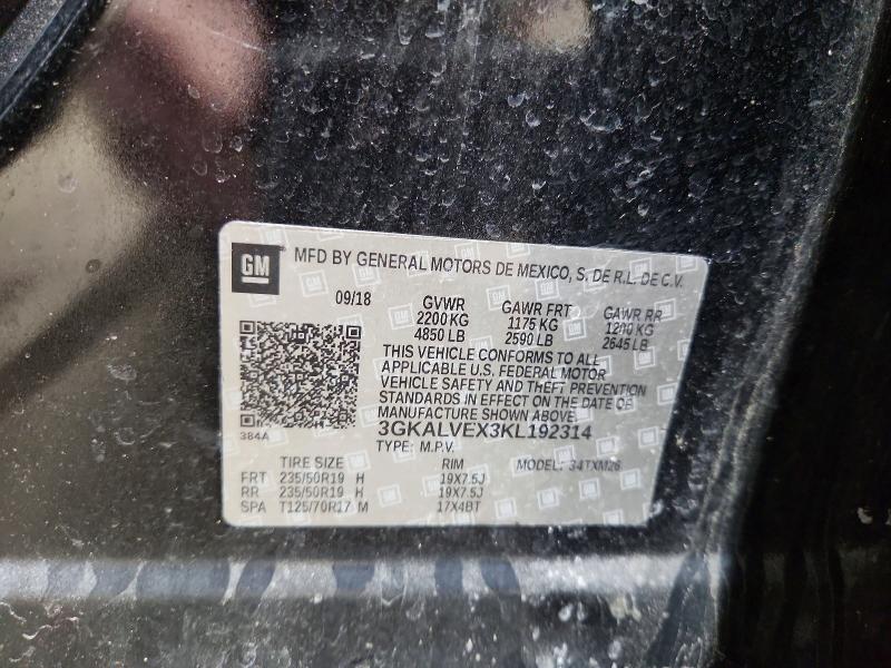 Aukcja sprzedaży 2019 Gmc Terrain, vin: 3GKALVEX3KL192314, numer aukcji: 47437596