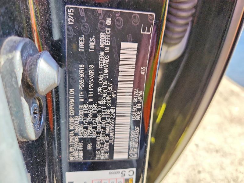 46558676 :رقم المزاد ، JTJJM7FX9G5132481 vin ، 2016 Lexus Gx 460 مزاد بيع