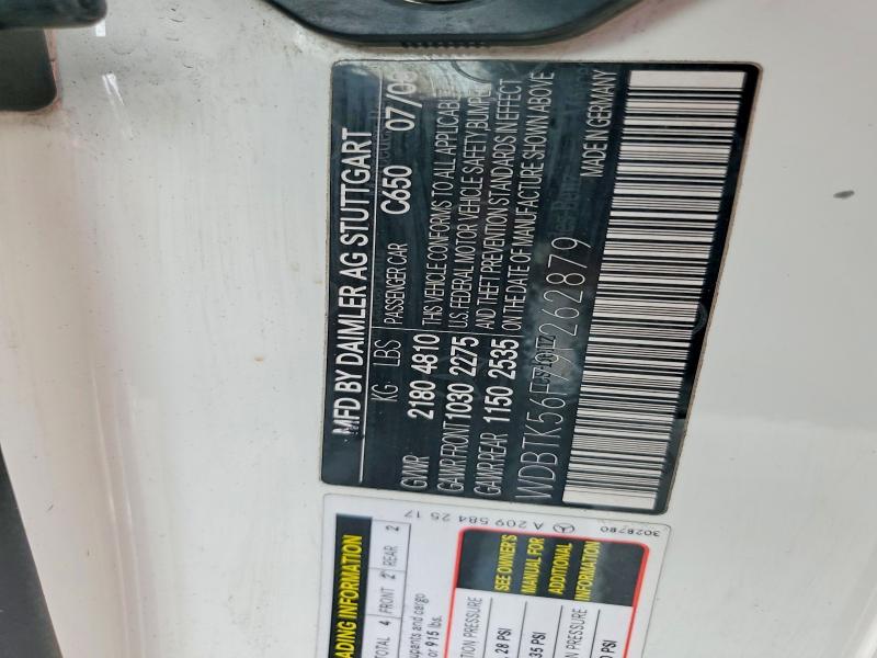 Aukcja sprzedaży 2009 Mercedes-benz Clk, vin: WDBTK56F79F262879, numer aukcji: 48130146