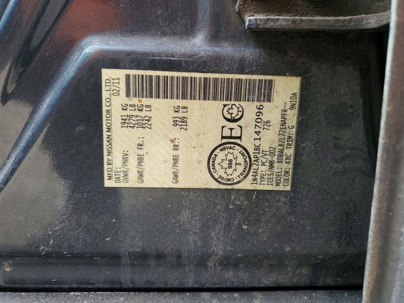 Продаж на аукціоні авто 2011 Niss Altima 2.5 S 4dr, vin: 1N4AL2AP1BC147096, номер лоту: 41775376