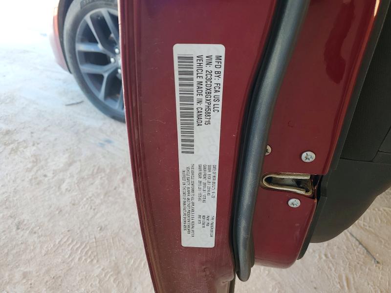 46977916 :رقم المزاد ، 2C3CDXBGXPH588715 vin ، 2023 Dodge Charger مزاد بيع