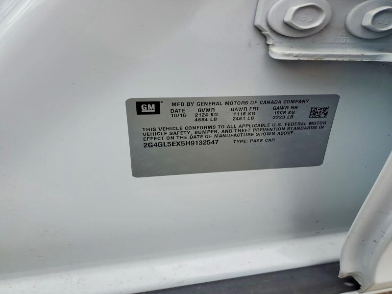 Продаж на аукціоні авто 2017 Buick Regal, vin: 2G4GL5EX5H9132547, номер лоту: 46295286