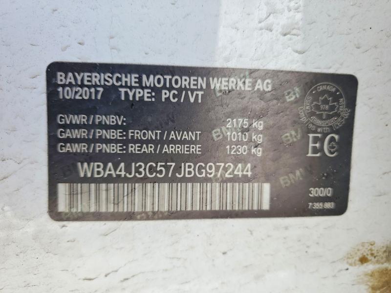 Aukcja sprzedaży 2018 Bmw 430xi, vin: WBA4J3C57JBG97244, numer aukcji: 46520256