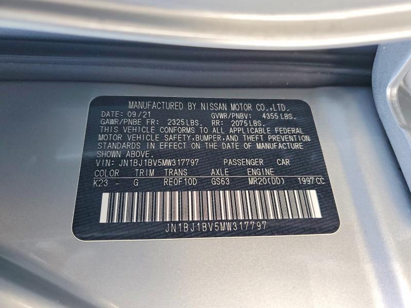 Продаж на аукціоні авто 2021 Nissan Rogue Sport, vin: JN1BJ1BV5MW317797, номер лоту: 41815666