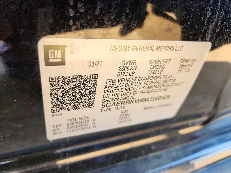Продаж на аукціоні авто 2021 Buick Enclave, vin: 5GAERBKW8MJ160525, номер лоту: 46547266