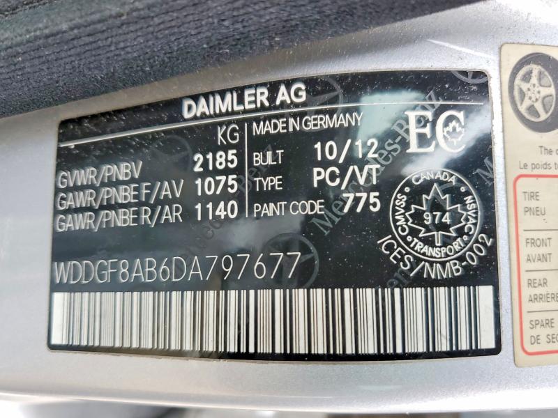 Aukcja sprzedaży 2013 Mercury C300w 4matic 4dr, vin: WDDGF8AB6DA797677, numer aukcji: 45980236