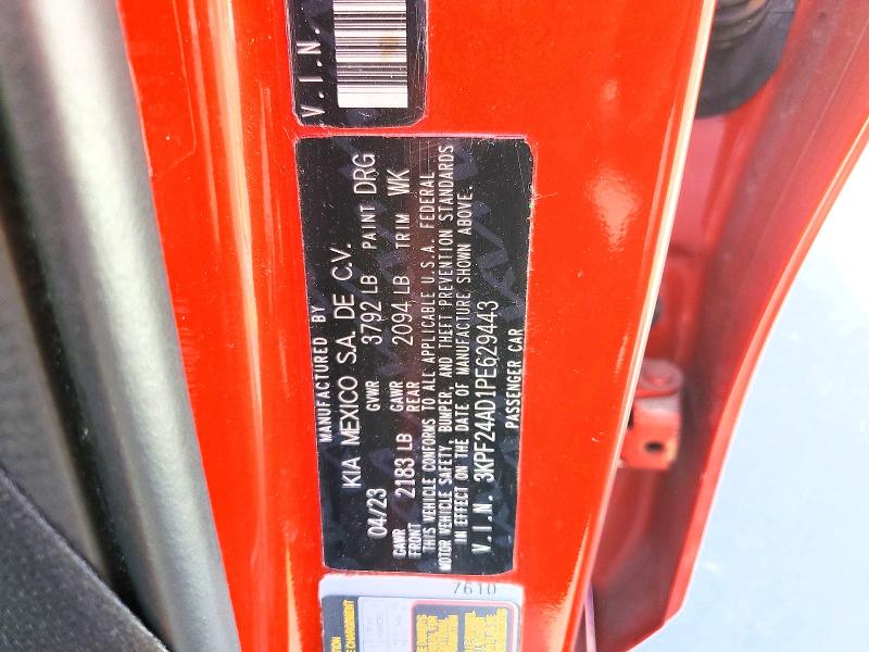 Продаж на аукціоні авто 2023 Kia Forte, vin: 3KPF24AD1PE629443, номер лоту: 45569866