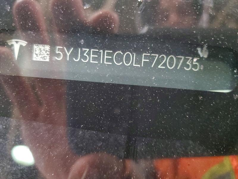 Aukcja sprzedaży 2020 Tesla Model 3, vin: 5YJ3E1EC0LF720735, numer aukcji: 79540385