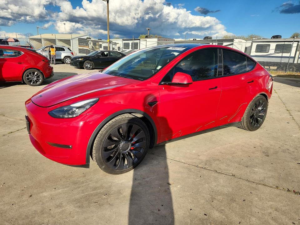 79648715 :رقم المزاد ، 7SAYGDEF3NF438297 vin ، 2022 Tesla Model Y مزاد بيع